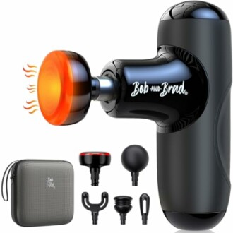 Pistolet de massage portable avec accessoires et étui